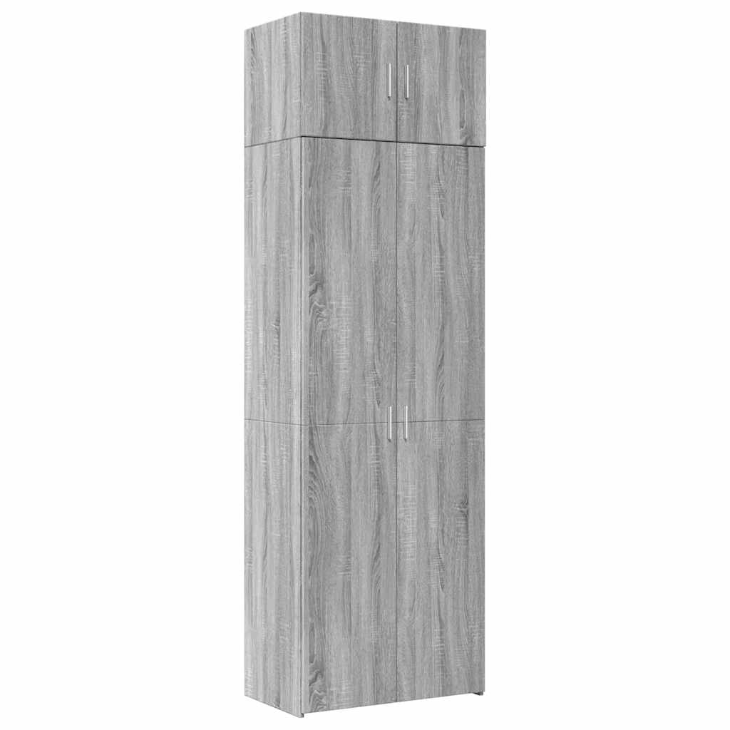 Armoire de rangement sonoma gris 70x42,5x225 cm