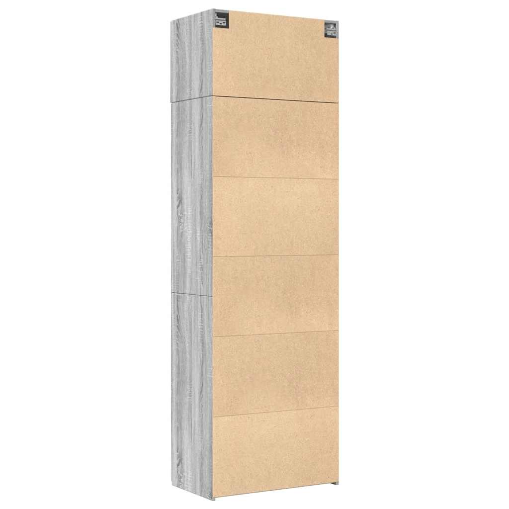 Armoire de rangement sonoma gris 70x42,5x225 cm - XIOS