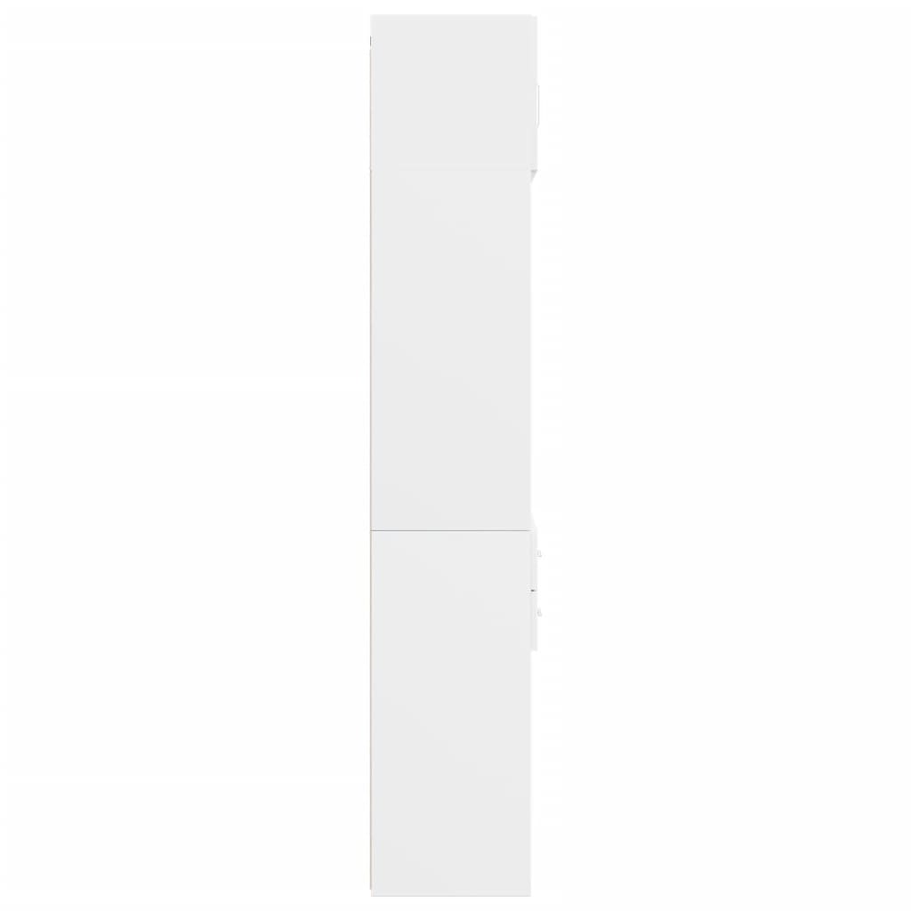 Armoire de rangement blanc 70x42,5x225 cm bois d'ingénierie - XIOS