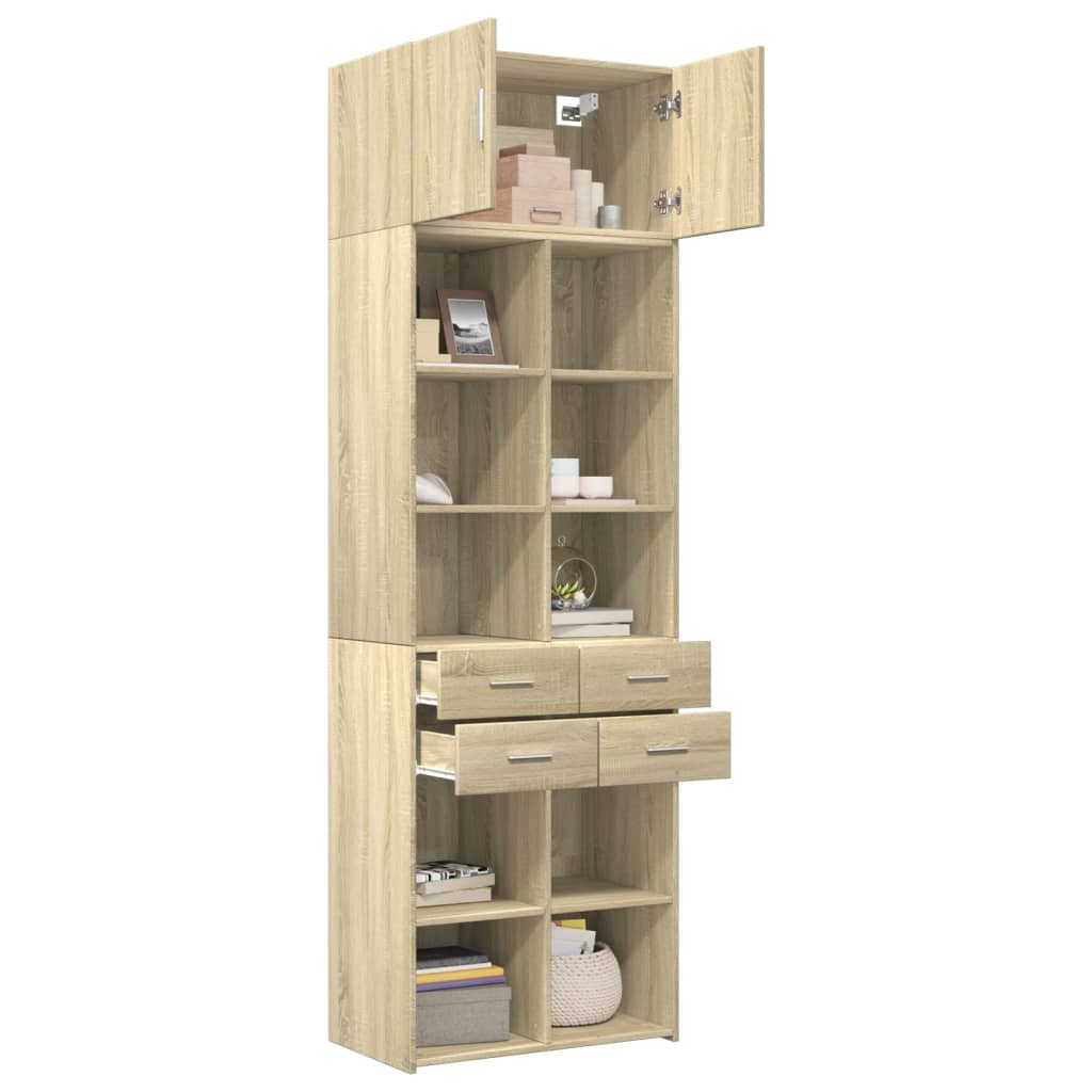 Armoire de rangement chêne sonoma 70x42,5x225 cm - XIOS