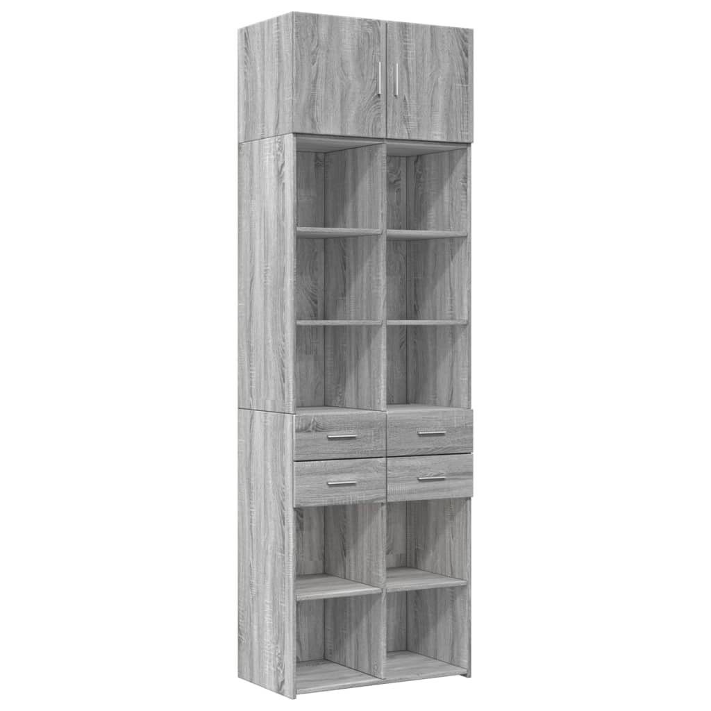 Armoire de rangement sonoma gris 70x42,5x225 cm - XIOS