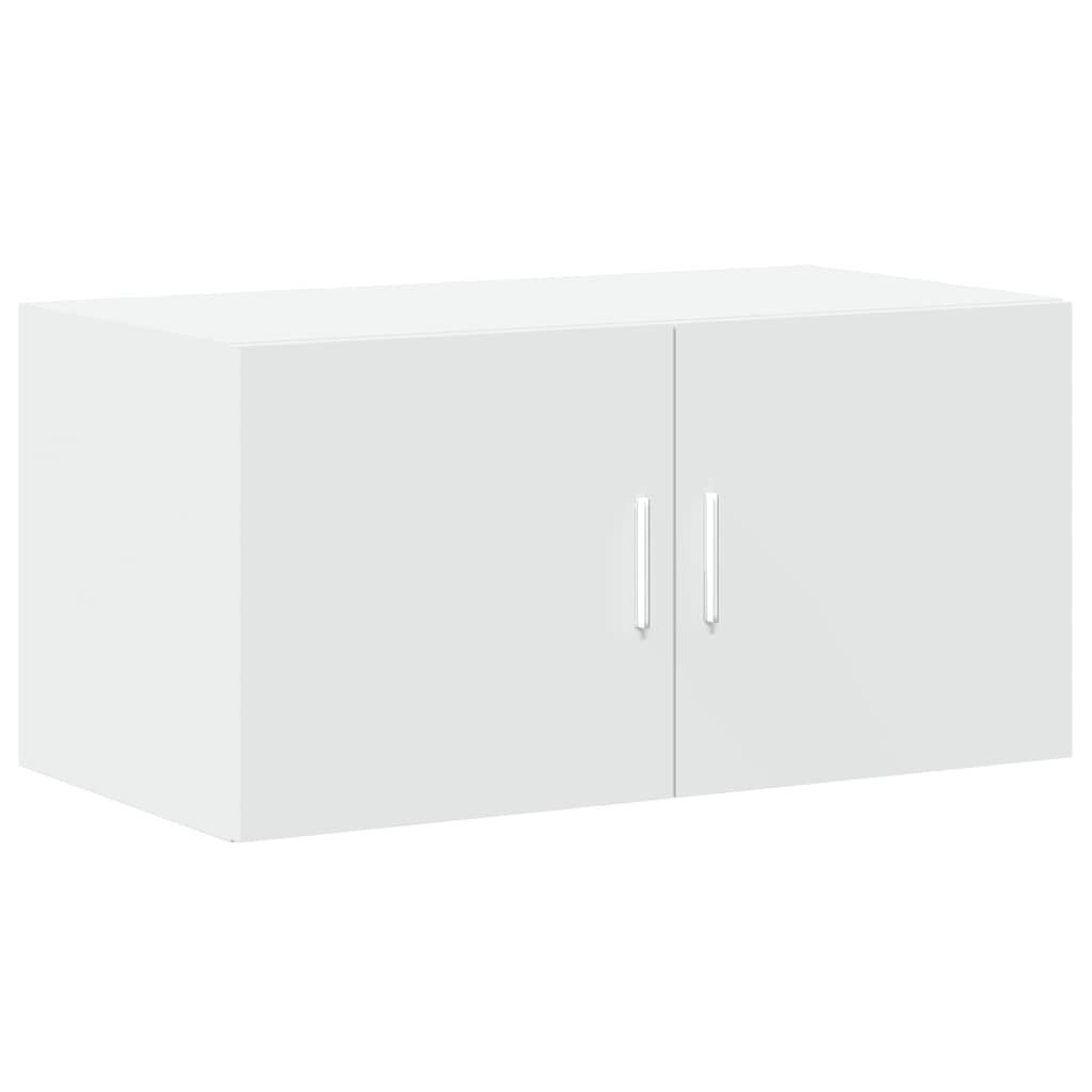 Armoire de rangement blanc 80x42,5x225 cm bois d'ingénierie - XIOS