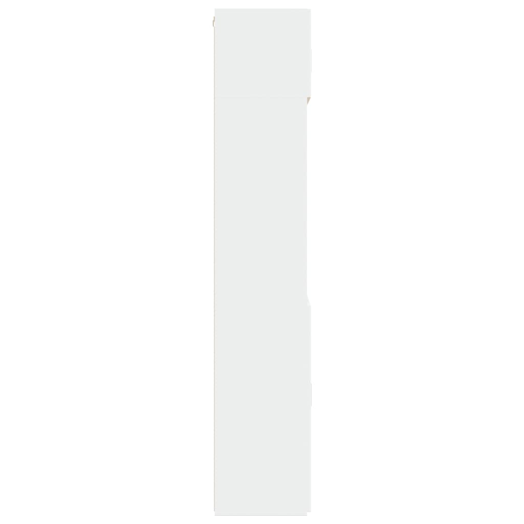 Armoire de rangement blanc 80x42,5x225 cm bois d'ingénierie - XIOS
