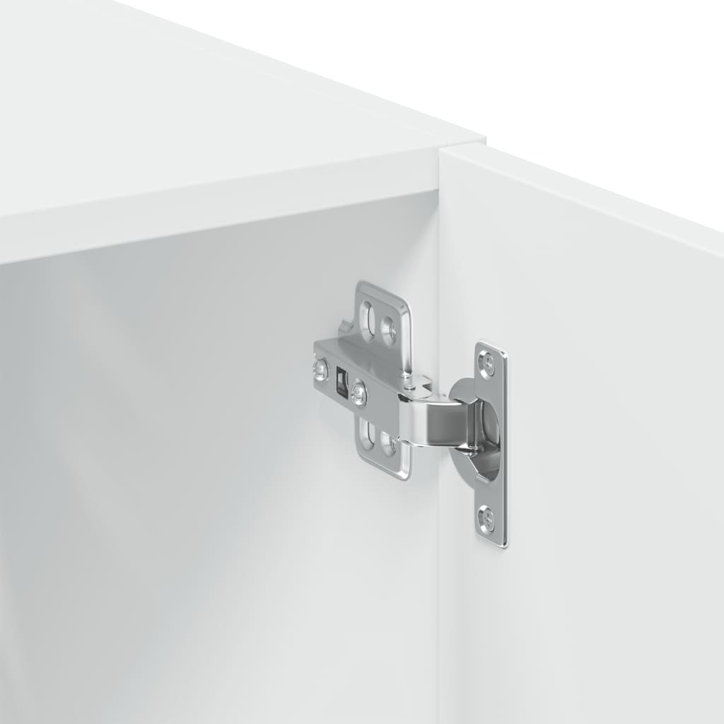 Armoire de rangement blanc 80x42,5x225 cm bois d'ingénierie - XIOS