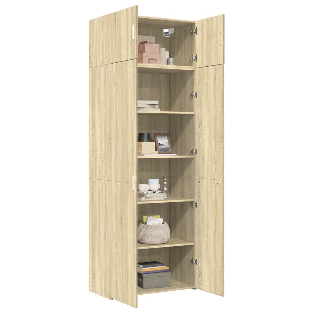 Armoire de rangement chêne sonoma 80x42,5x225 cm - XIOS