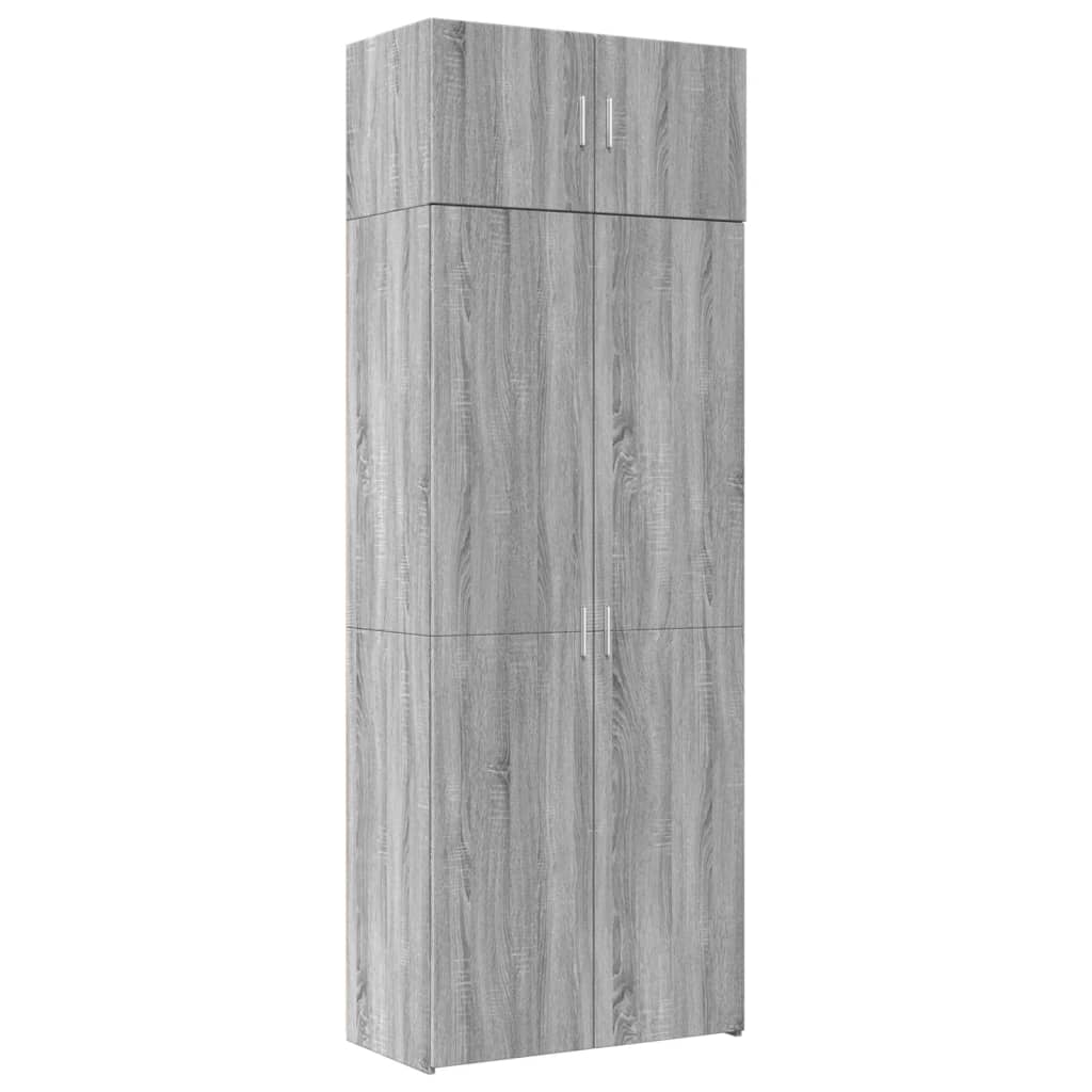 Armoire de rangement sonoma gris 80x42,5x225 cm - XIOS