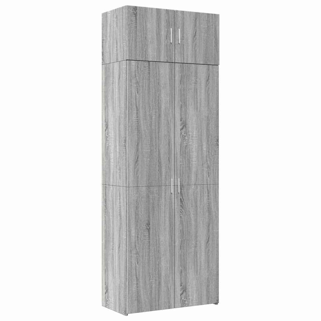 Armoire de rangement sonoma gris 80x42,5x225 cm - XIOS