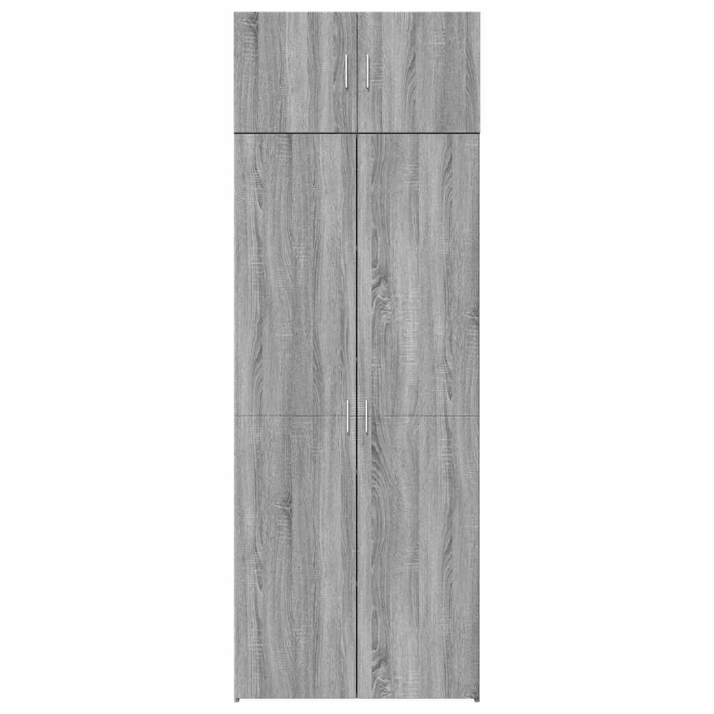 Armoire de rangement sonoma gris 80x42,5x225 cm