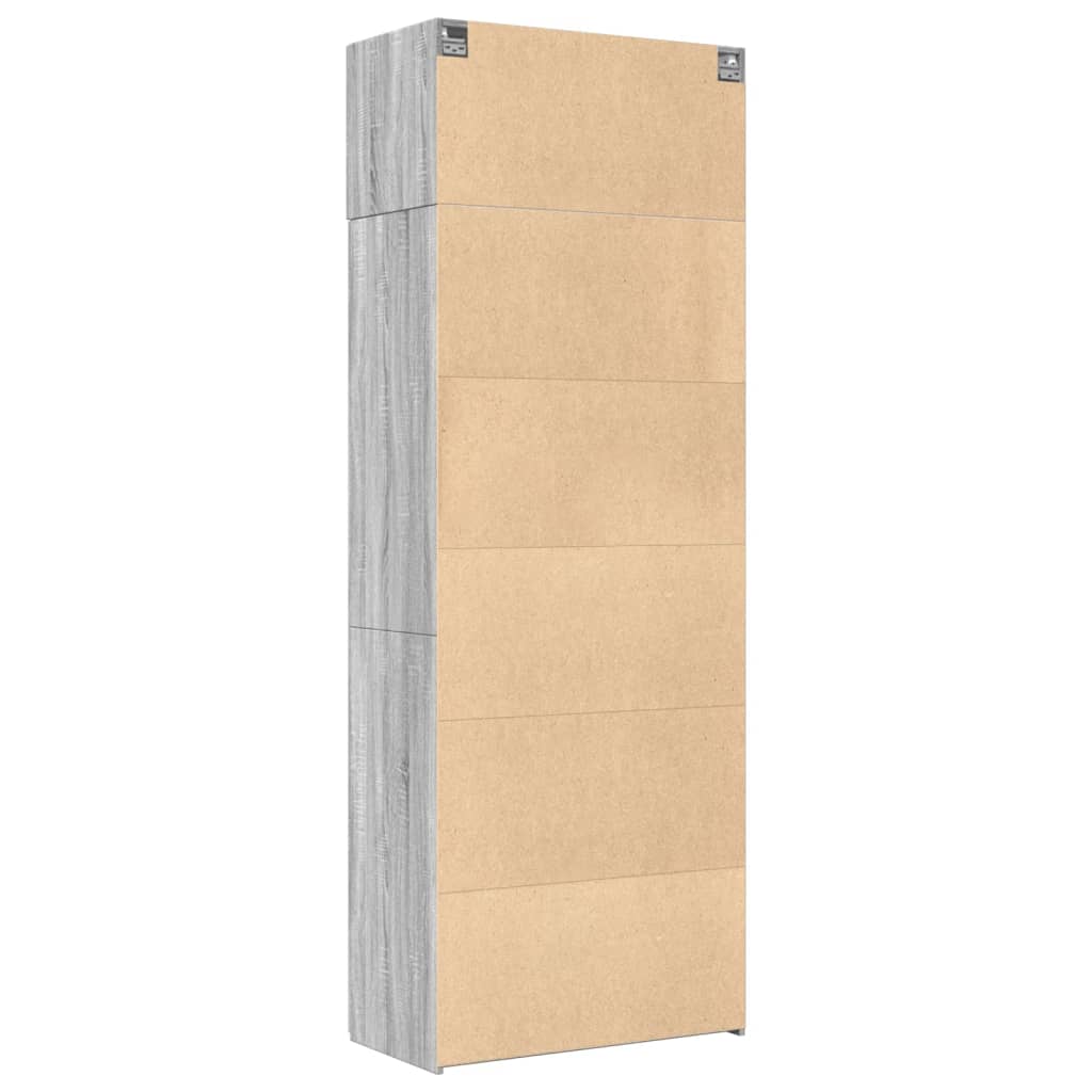 Armoire de rangement sonoma gris 80x42,5x225 cm - XIOS