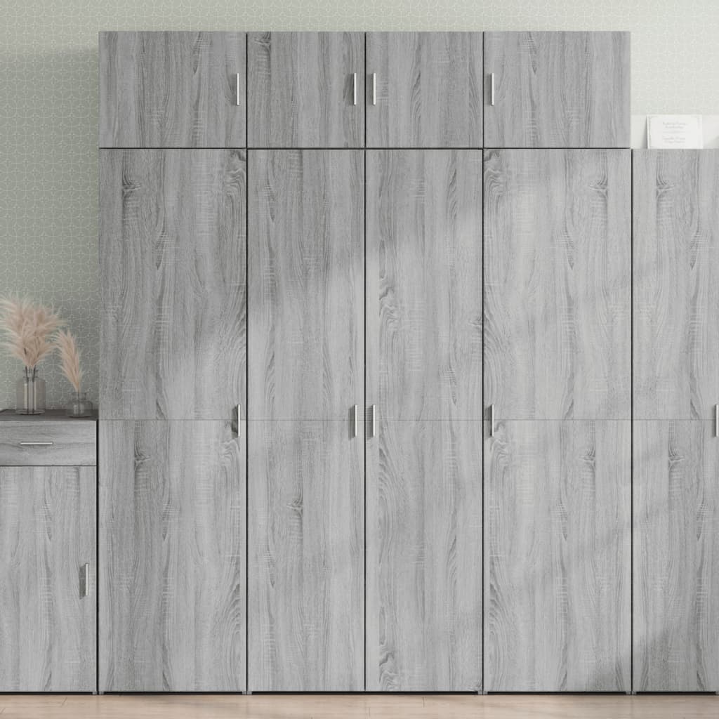 Armoire de rangement sonoma gris 80x42,5x225 cm - XIOS