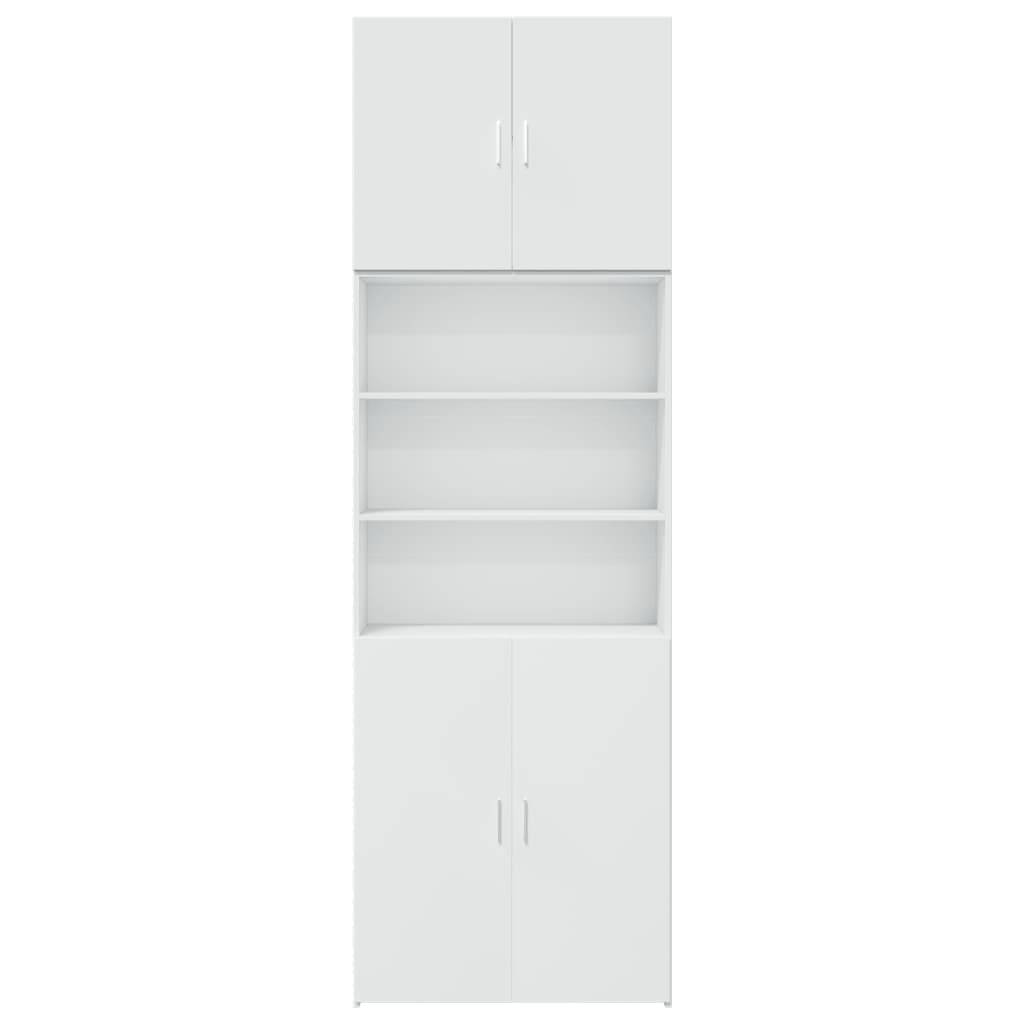 Buffet haut blanc 80x42,5x249 cm bois d'ingénierie - XIOS