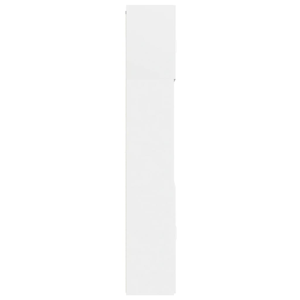 Buffet haut blanc 80x42,5x249 cm bois d'ingénierie - XIOS