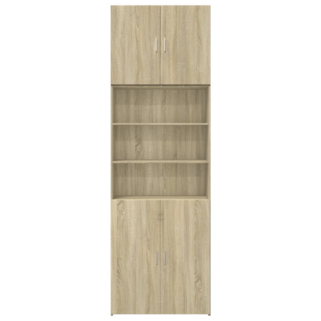 Buffet haut chêne sonoma 80x42,5x249 cm bois d'ingénierie - XIOS