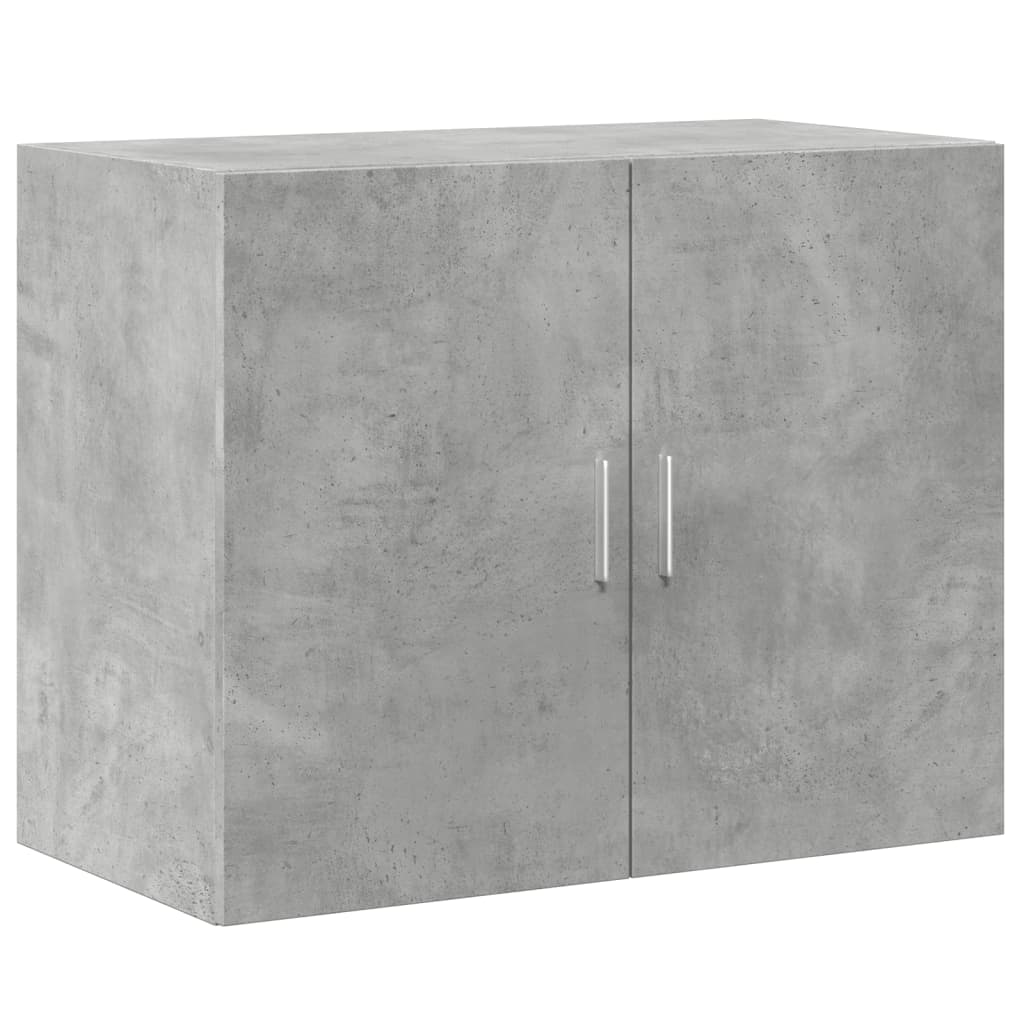 Buffet haut gris béton 80x42,5x249 cm bois d'ingénierie - XIOS