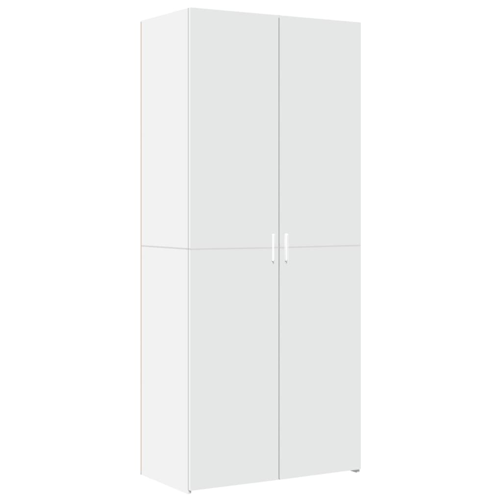 Buffet haut blanc 80x42,5x249 cm bois d'ingénierie - XIOS