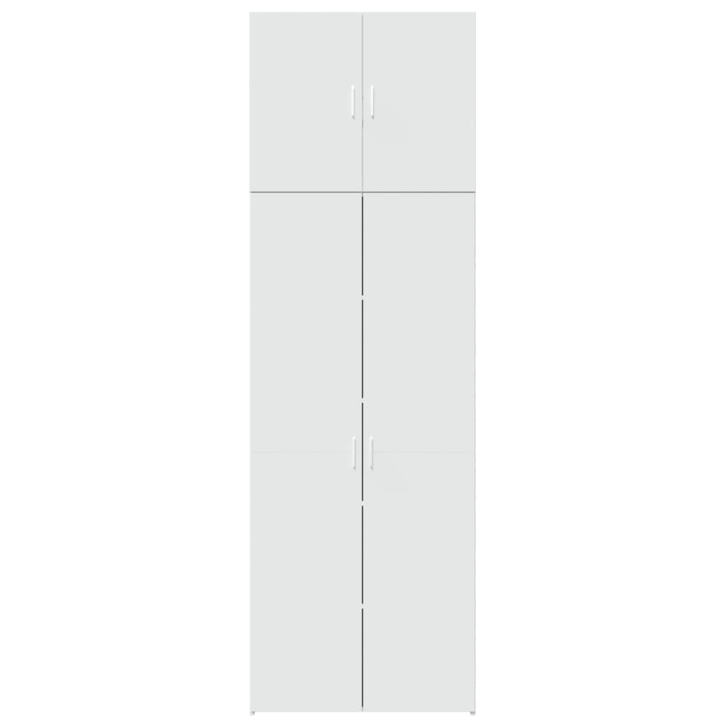 Buffet haut blanc 80x42,5x249 cm bois d'ingénierie - XIOS