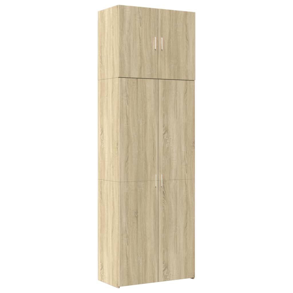 Buffet haut chêne sonoma 80x42,5x249 cm bois d'ingénierie - XIOS