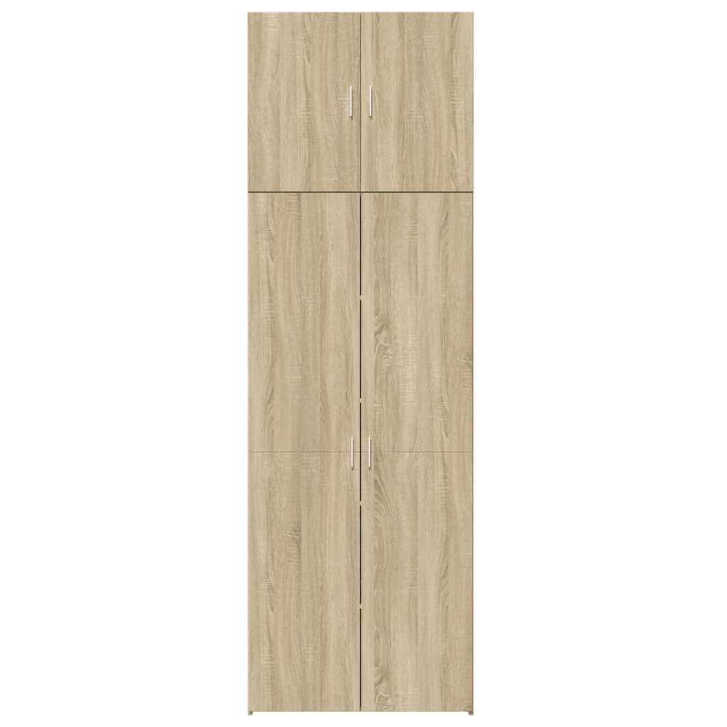Buffet haut chêne sonoma 80x42,5x249 cm bois d'ingénierie - XIOS