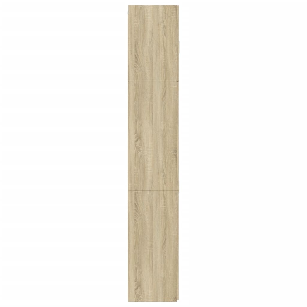 Buffet haut chêne sonoma 80x42,5x249 cm bois d'ingénierie - XIOS