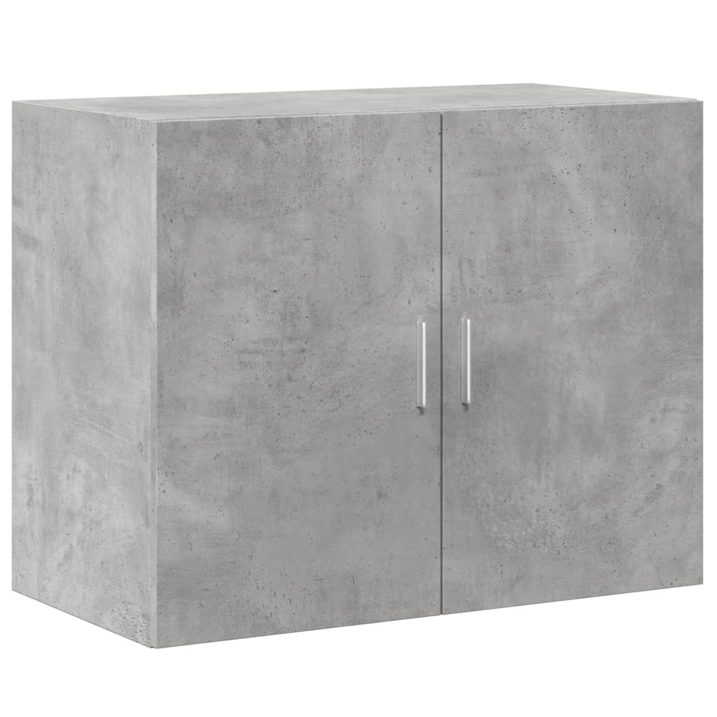 Buffet haut gris béton 80x42,5x249 cm bois d'ingénierie - XIOS