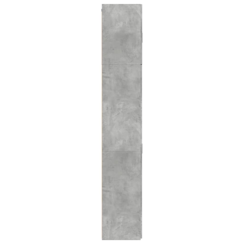 Buffet haut gris béton 80x42,5x249 cm bois d'ingénierie - XIOS