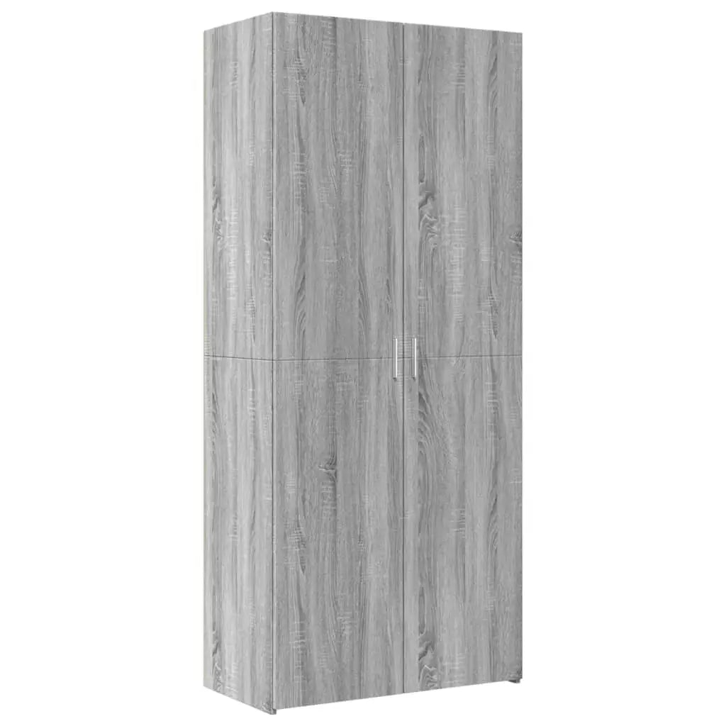 Buffet haut sonoma gris 80x42,5x249 cm bois d’ingénierie - XIOS
