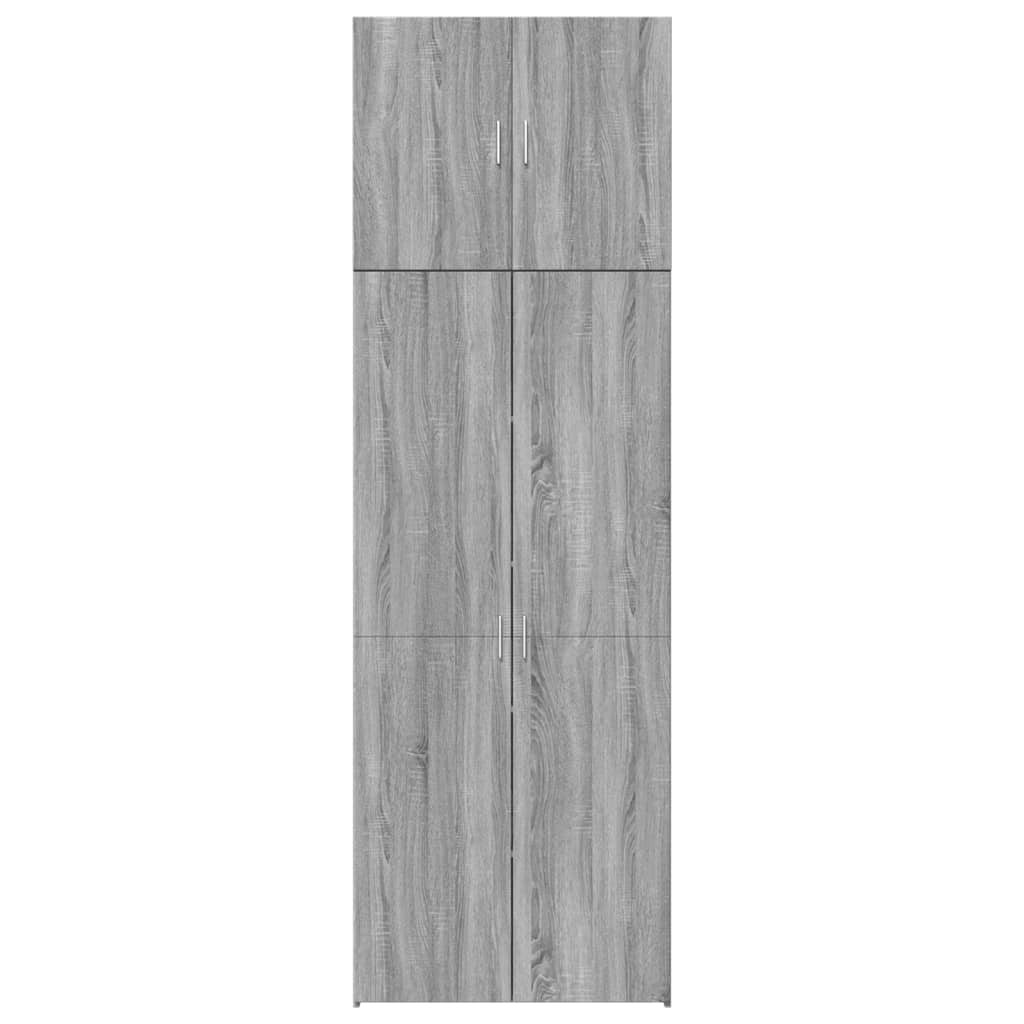 Buffet haut sonoma gris 80x42,5x249 cm bois d'ingénierie - XIOS