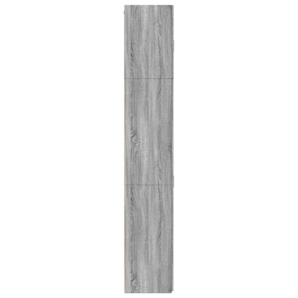 Buffet haut sonoma gris 80x42,5x249 cm bois d'ingénierie - XIOS