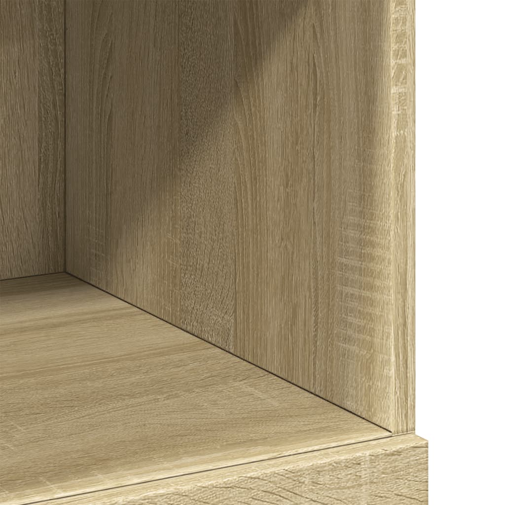 Buffet haut chêne sonoma 80x42,5x124 cm bois d'ingénierie - XIOS