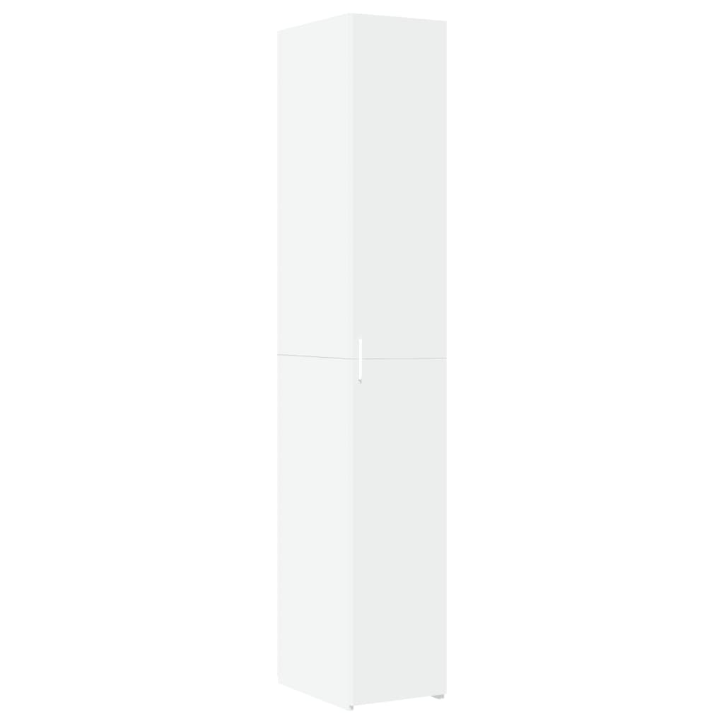 Buffet haut blanc 30x42,5x185 cm bois d'ingénierie - XIOS