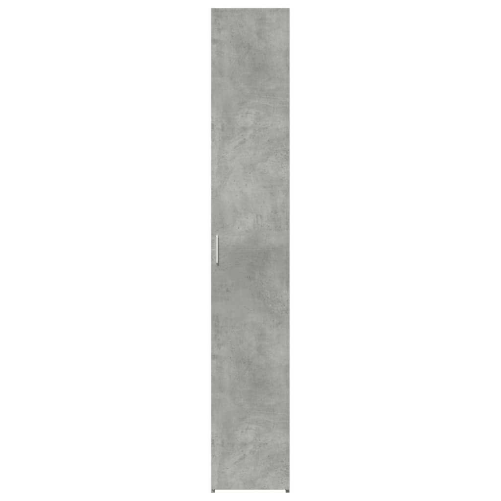 Buffet haut gris béton 30x42,5x185 cm bois d'ingénierie - XIOS