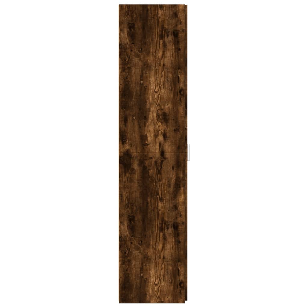 Buffet haut chêne fumé 30x42,5x185 cm bois d'ingénierie - XIOS