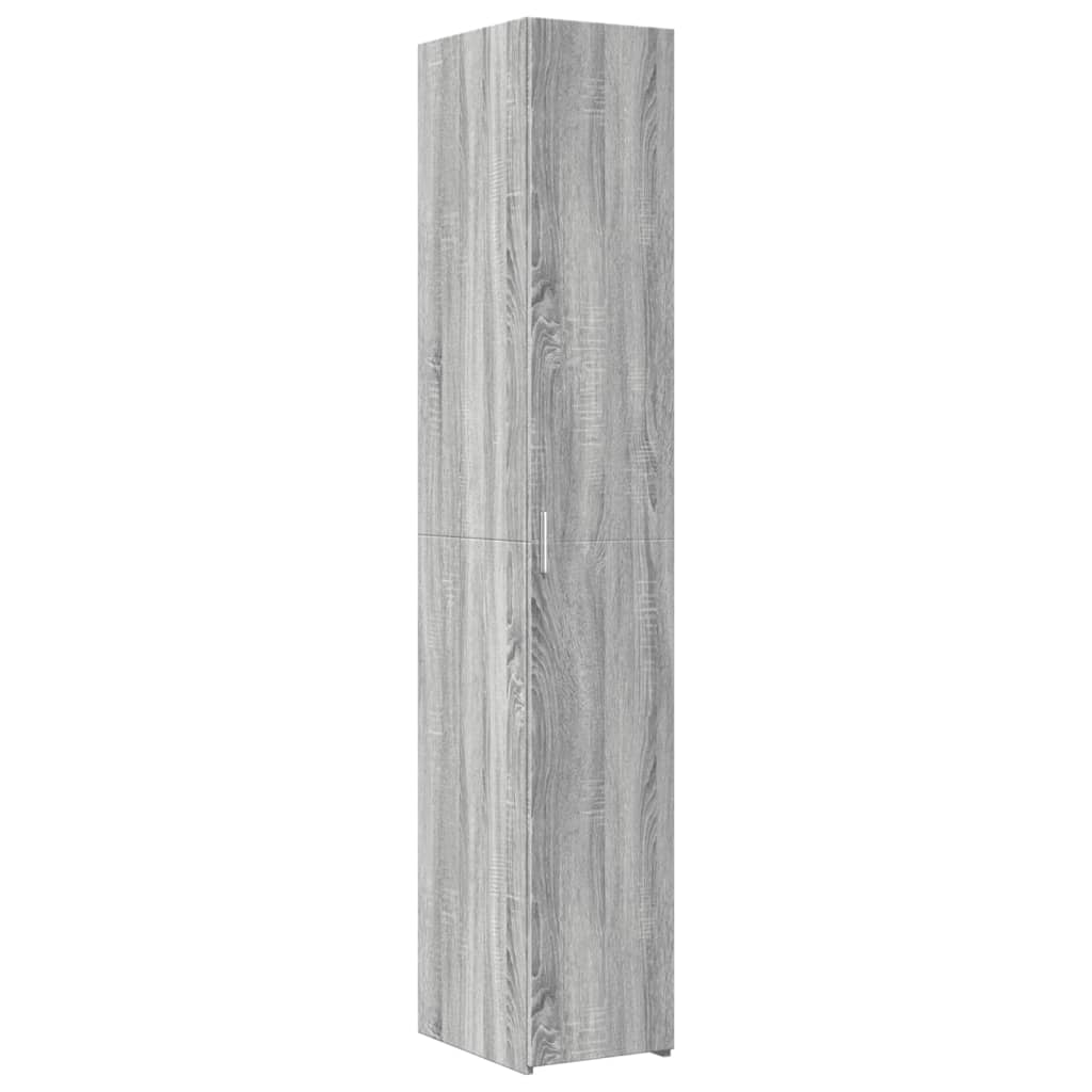 Buffet haut sonoma gris 30x42,5x185 cm bois d'ingénierie - XIOS