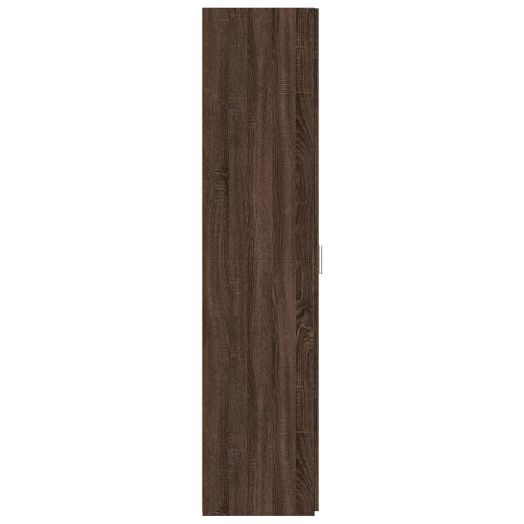 Buffet haut chêne marron 30x42,5x185 cm bois d'ingénierie - XIOS
