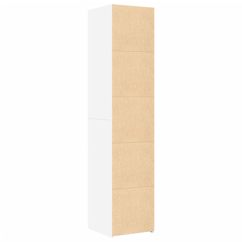 Buffet haut blanc 40x42,5x185 cm bois d'ingénierie - XIOS