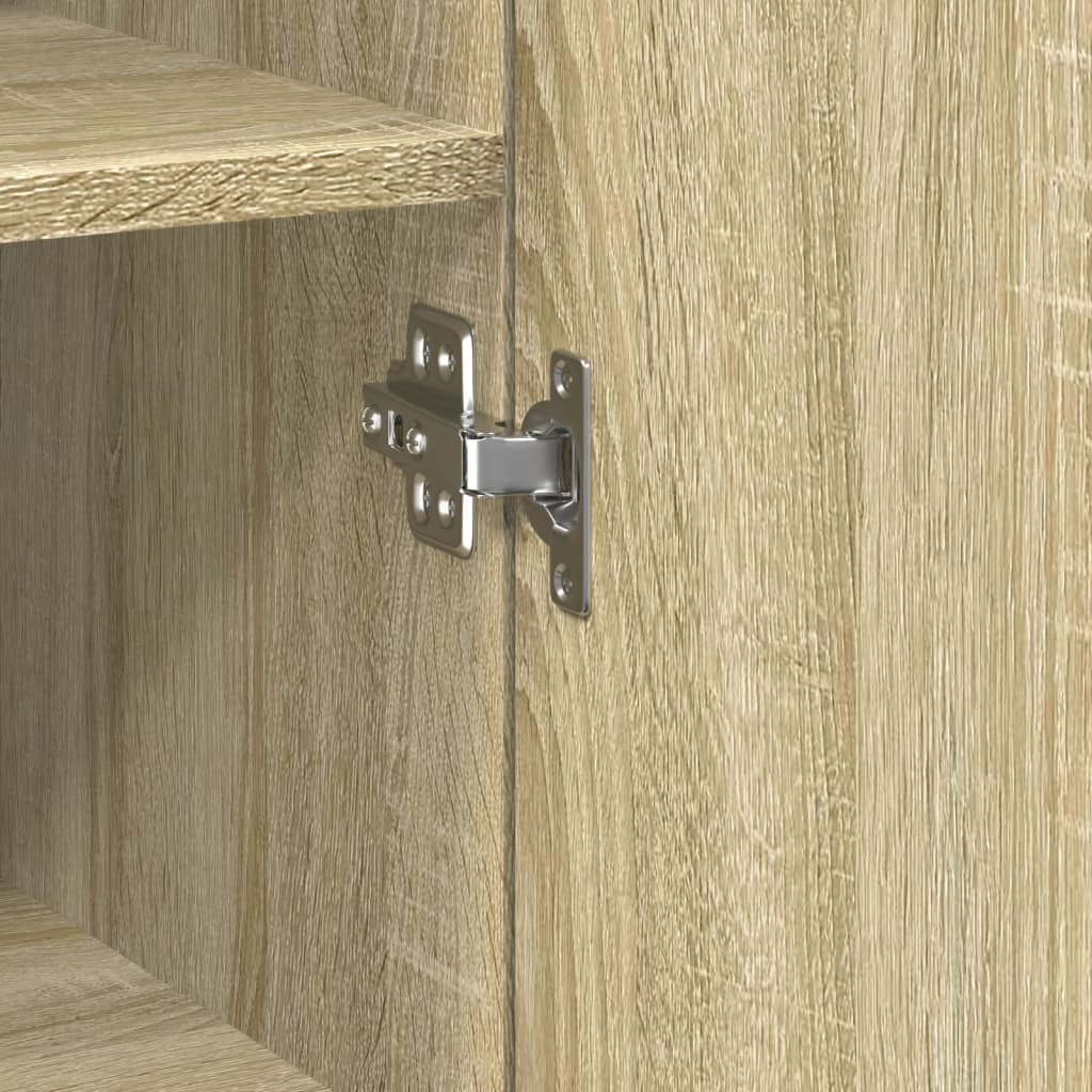 Buffet haut chêne sonoma 40x42,5x185 cm bois d'ingénierie - XIOS