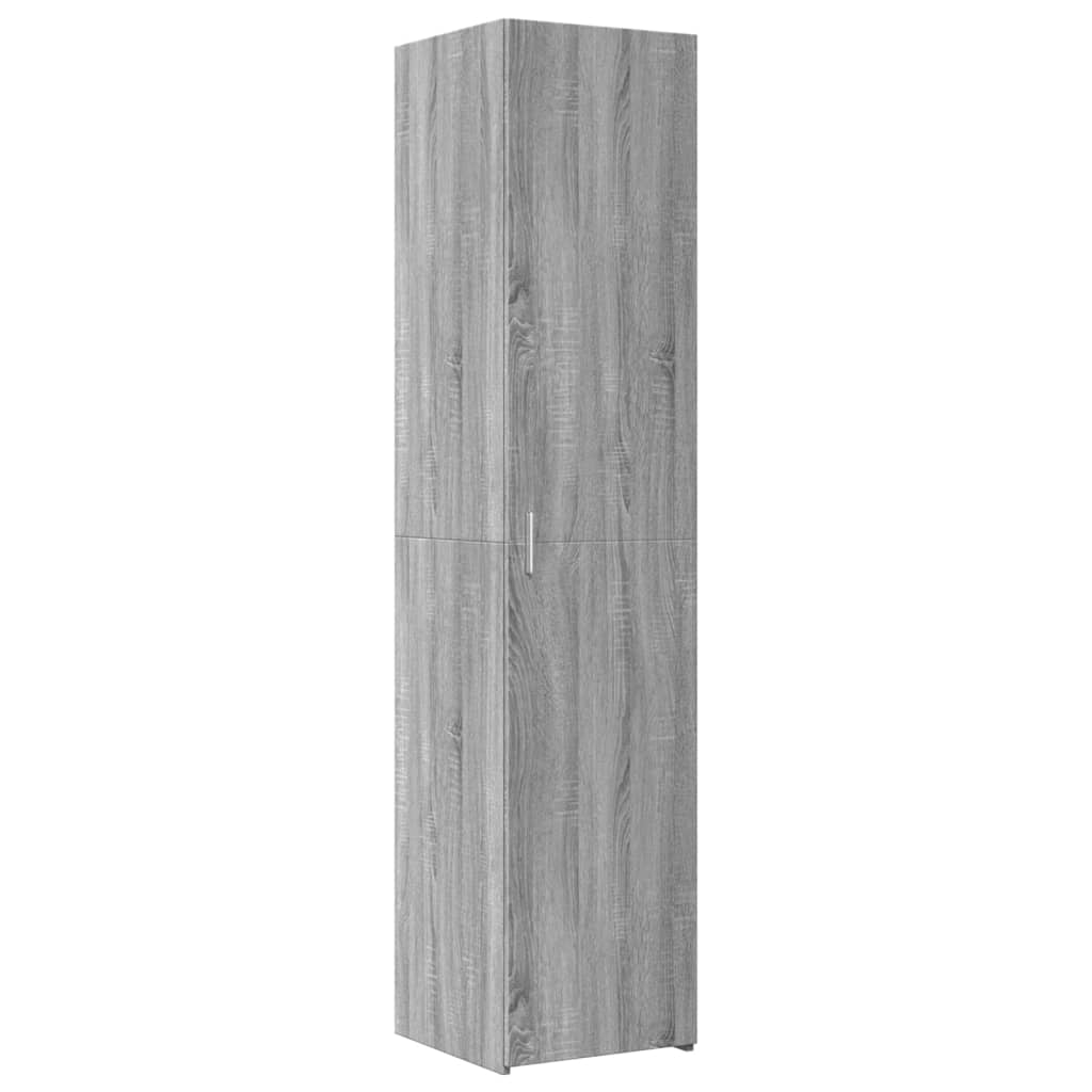 Buffet haut sonoma gris 40x42,5x185 cm bois d'ingénierie - XIOS