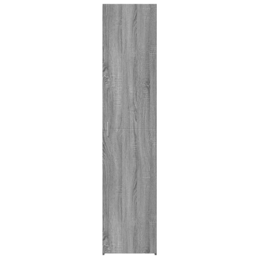 Buffet haut sonoma gris 40x42,5x185 cm bois d'ingénierie - XIOS