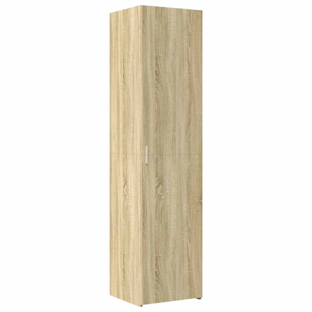 Buffet haut chêne sonoma 45x42,5x185 cm bois d'ingénierie - XIOS