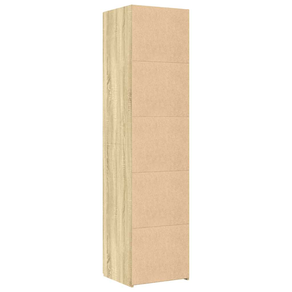 Buffet haut chêne sonoma 45x42,5x185 cm bois d'ingénierie - XIOS