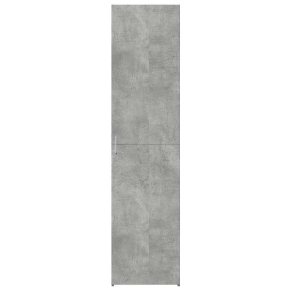 Buffet haut gris béton 45x42,5x185 cm bois d'ingénierie - XIOS