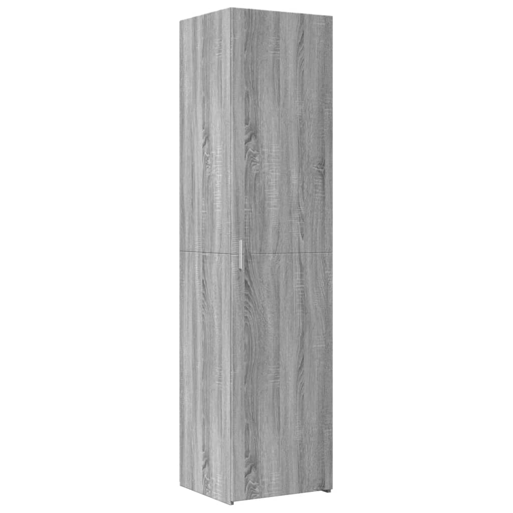 Buffet haut sonoma gris 45x42,5x185 cm bois d'ingénierie - XIOS