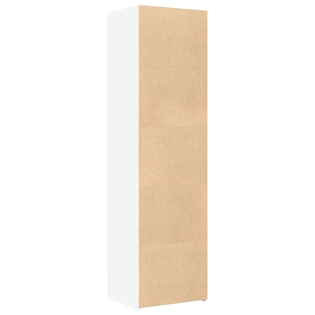 Buffet haut blanc 50x42,5x185 cm bois d'ingénierie - XIOS