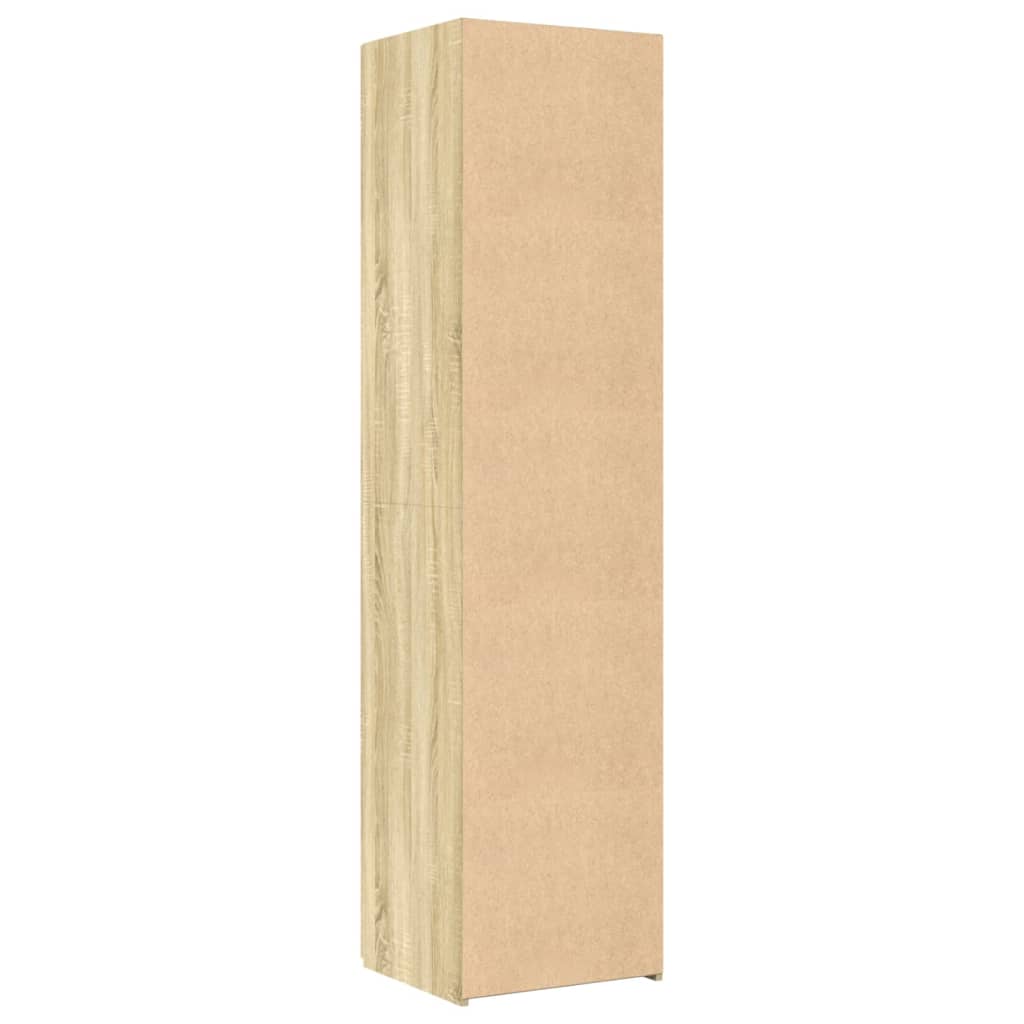 Buffet haut chêne sonoma 50x42,5x185 cm bois d'ingénierie - XIOS