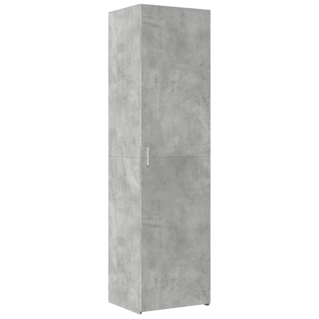 Buffet haut gris béton 50x42,5x185 cm bois d'ingénierie - XIOS
