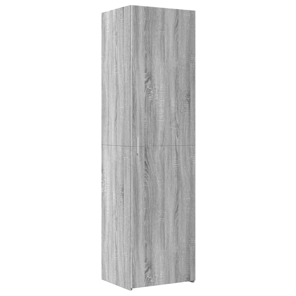 Buffet haut sonoma gris 50x42,5x185 cm bois d'ingénierie - XIOS