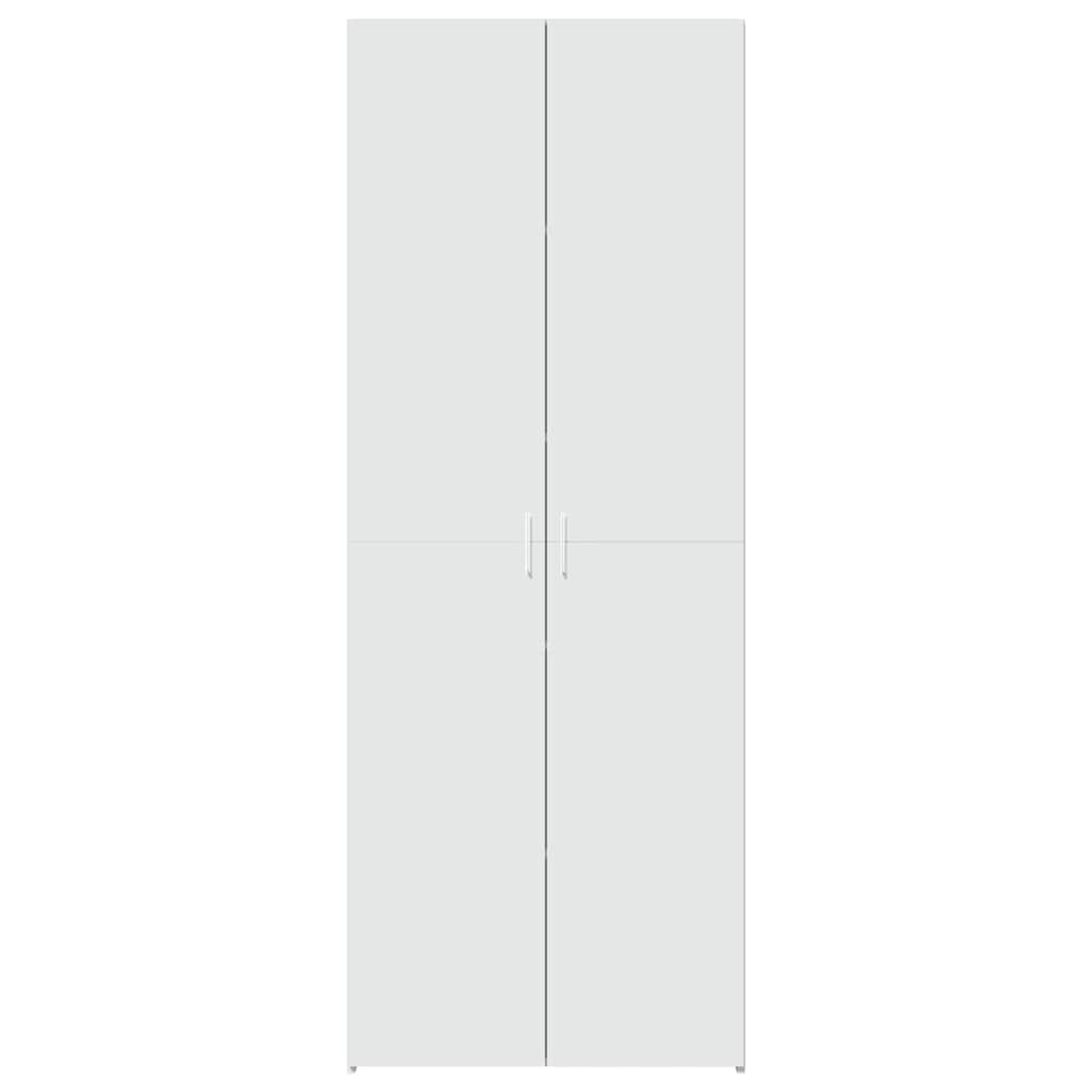 Buffet haut blanc 70x42,5x185 cm bois d'ingénierie - XIOS