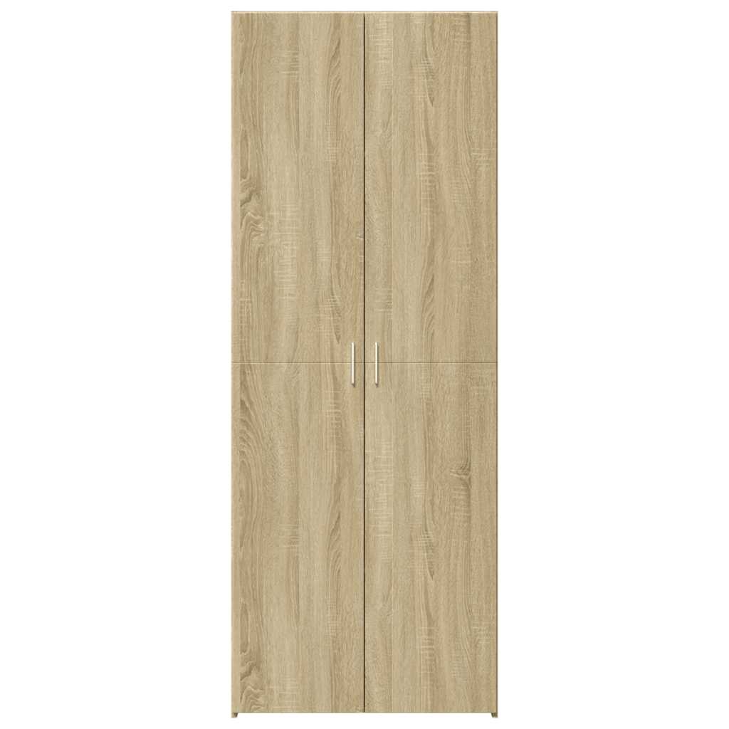 Buffet haut chêne sonoma 70x42,5x185 cm bois d'ingénierie - XIOS