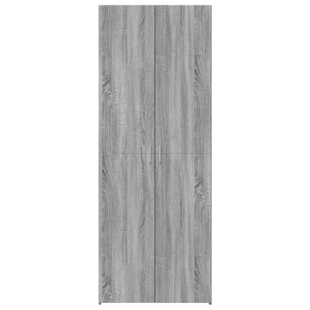 Buffet haut sonoma gris 70x42,5x185 cm bois d'ingénierie - XIOS