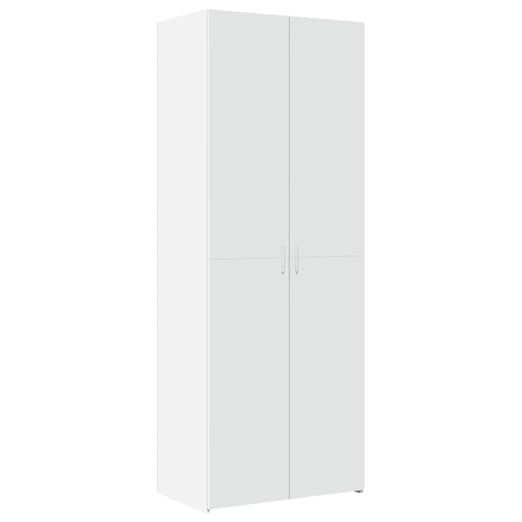 Buffet haut blanc 70x42,5x185 cm bois d'ingénierie - XIOS